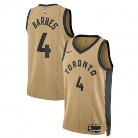 Camiseta Hombre Toronto Raptors Scottie Barnes 2023-24 Nike City Edition Oro Swingman